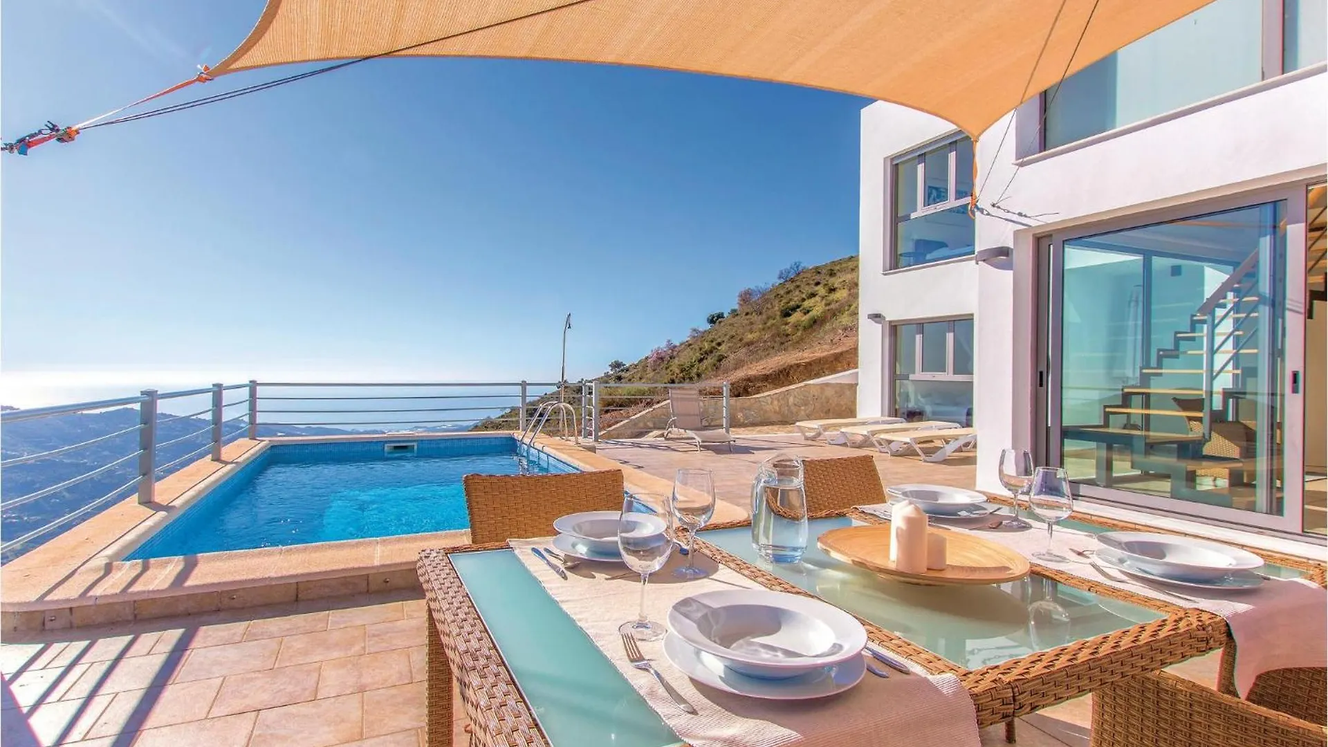 Cozy Home In Competa With House A Mountain View